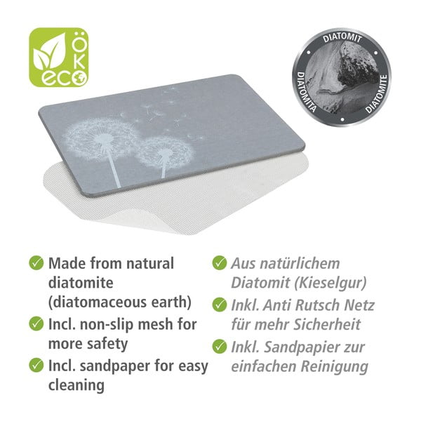 Hall diatomiidist vannitoamatt 39x60 cm Astera - Wenko-image-3