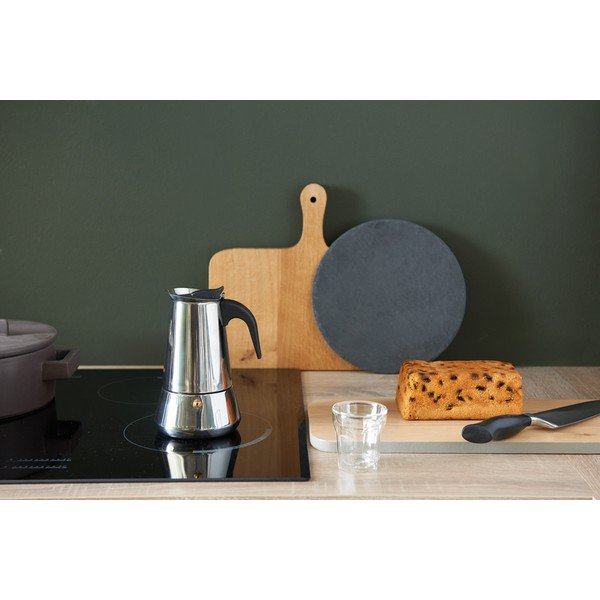 Hõbedane roostevabast terasest mokakann 400 ml Trevi - Leopold Vienna-image-1