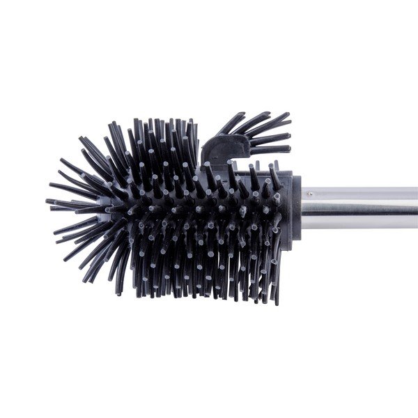 Roostevabast terasest käepidemega musta värvi asendus-tualetthari - Wenko-image-1