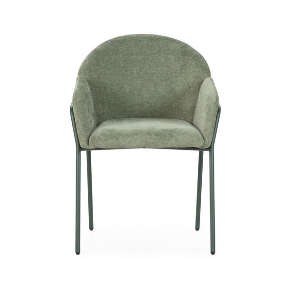 Rohelised polsterdatud söögitoolid 2 tk komplektis Aslin - MOME-image-3