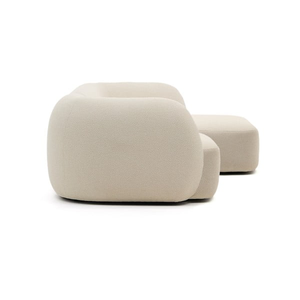 Kreem šenillist nurgadiivan (parem nurk) Martina - Kave Home-image-3