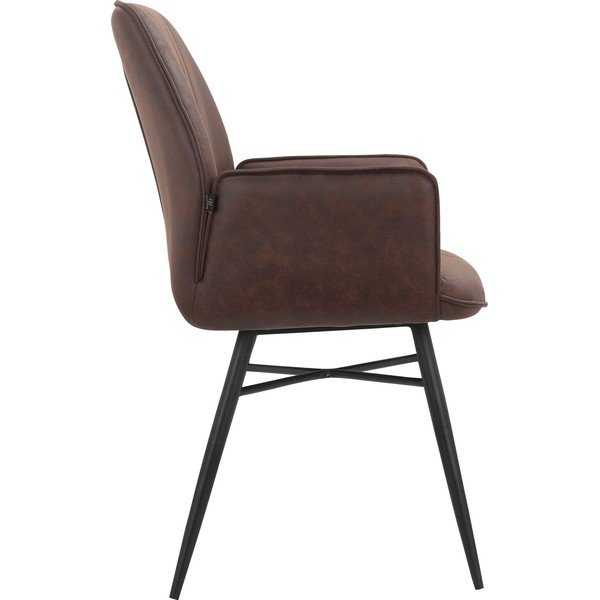 Pruunid söögitoolid, 2 tk komplektis Anzo - Støraa-image-3