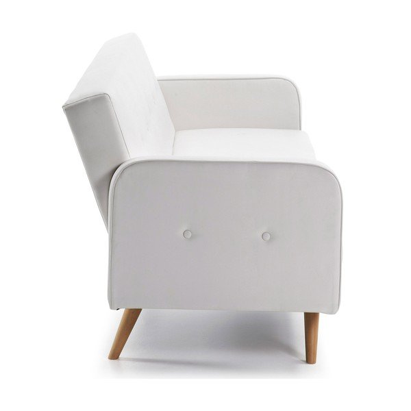 Valge kunstnahast diivanvoodi Regor - Kave Home-image-3