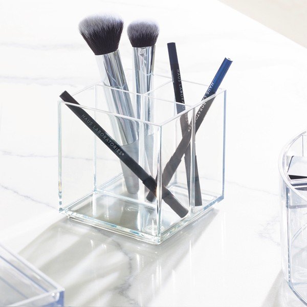 Taaskasutatud plastikust vannitoakomplektide organiseerija Cosmetic Cube - iDesign-image-1