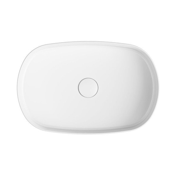 Valge keraamiline valamu 55x36 cm Infinity Oval - Sapho-image-2