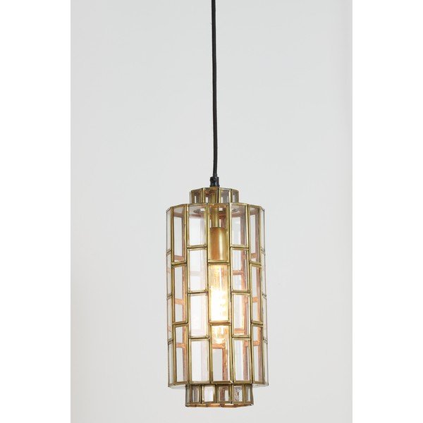 Pronksist ripplamp klaasist varjuga Søstrene - Light & Living-image-3
