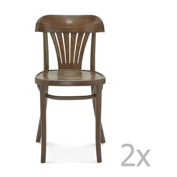 Sada 2 dřevěných židlí Fameg Mathias