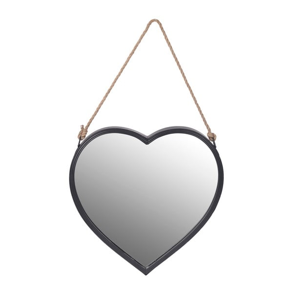 Závěsné nástěnné zrcadlo ve tvaru srdce InArt