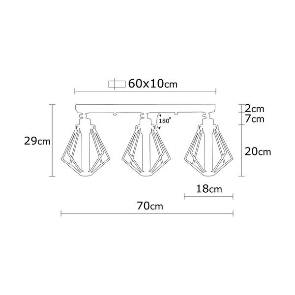 Must-kuldne metallist varjuga laevalgusti ø 18 cm Oylat - Opviq lights-image-3
