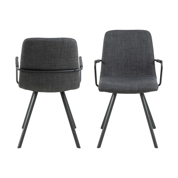 Tumehallid söögitoolid 2tk komplektis Selina - Actona-image-3