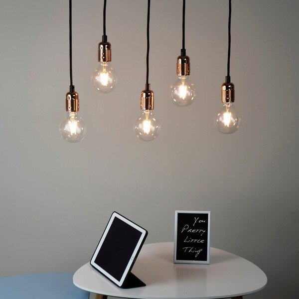 Must/oranž rippvalgusti metallist varju ø 4 cm Uno - Sotto Luce-image-1