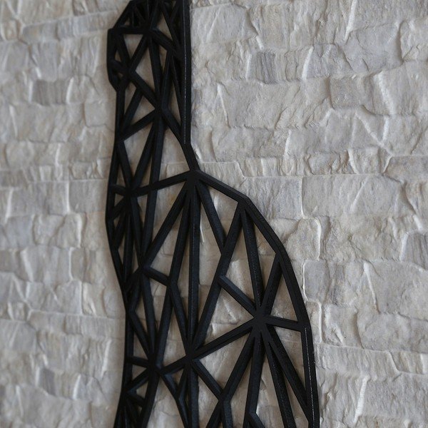 Must seinakaunistus Must kass, 39 x 65 cm - Evila Originals-image-1