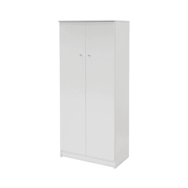 Bílá dvoudveřová šatní skříň Evegreen House Home, výška 147 cm