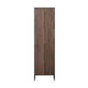 Pruun saarepuust riidekapp 60x210 cm Gravure – WOOOD