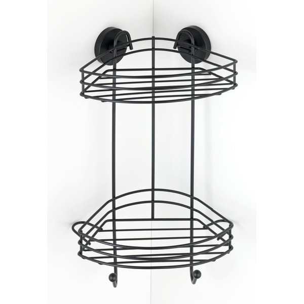 Must kahekorruseline vannitoariiul Vacuum-Loc® Pavia, kõrgus 43 cm - Wenko-image-1