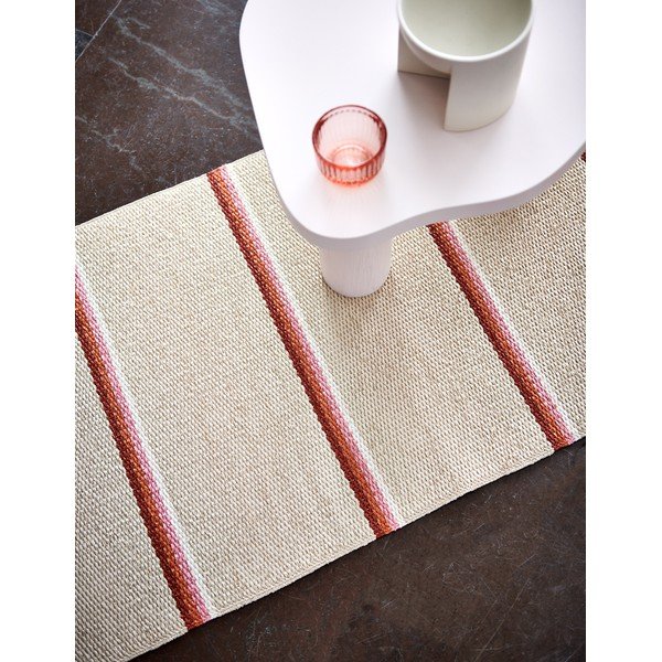 Tellisevärvi-kreem sise/välisvaip 70x180 cm Olle Brick Cream – Pappelina-image-1