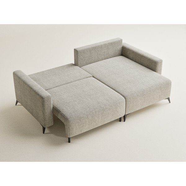 Beež šenilldiivanvoodi/panipaigaga nurgadiivan (parem nurk/diivanvoodiga) Leon - Maison de Rêve-image-3