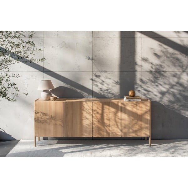 Tammepuidust kummut 220x85x42 cm Dvor – Gazzda-image-3