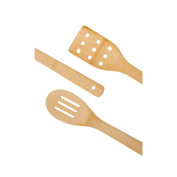 Bambusest köögitarvikute komplekt 8 tk koos alusega - Bonami Essentials-image-3
