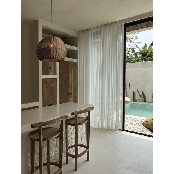 Rotangist ripplamp naturaalses värvitoonis, ø 39 cm Rielo - Nova Luce-image-2