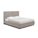 Taupe polsterdatud kaheinimesevoodi koos voodipõhja ja panipaigaga 160x200cm Myra Bold - Bonami Selection