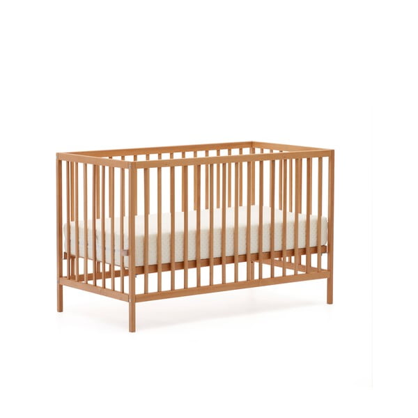 Pöögipuidust võrevoodi 60x120 cm Shantal - Kave Home-image-2