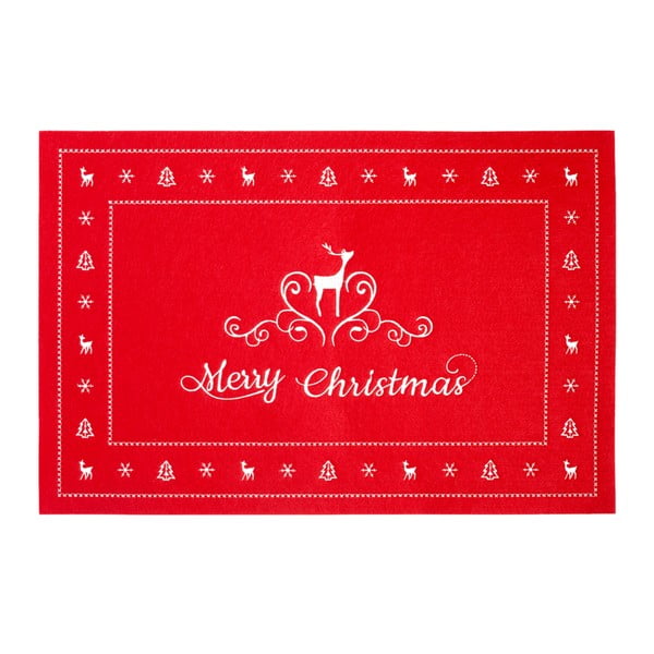 Červené prostírání Clayre & Eef Holy Merry Time, 45 x 30 cm