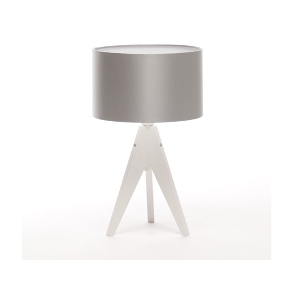 Stolní lampa Artista White/Silver, 28 cm