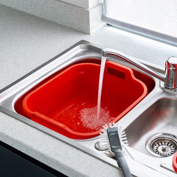 Tumesinine kahe käepidemega plastmassist lavor , 39 x 32 x 14 cm - Addis-image-2