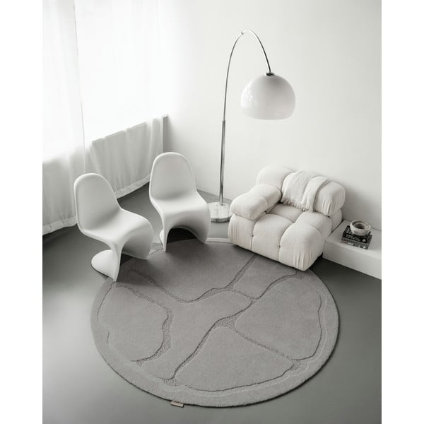 Hall villane ümmargune vaip ø 160 cm Morphic Organica - Agnella-image-1