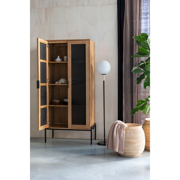 Must-valge põrandavalgusti klaasist varjuga (kõrgus 145 cm) Orion - Zuiver-image-2