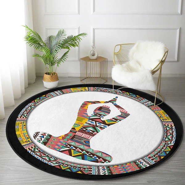 Pestav ümmargune vaip, sobitub robottolmuimejaga ø 80 cm Comfort - Mila Home-image-4