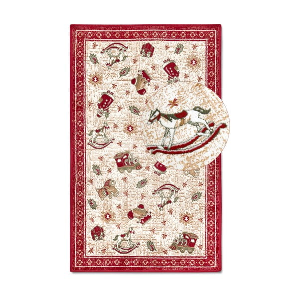 Punane vaip jõulumotiiviga puuvillane 50x80 cm Toy's Delight Red Christmas - Villeroy&Boch