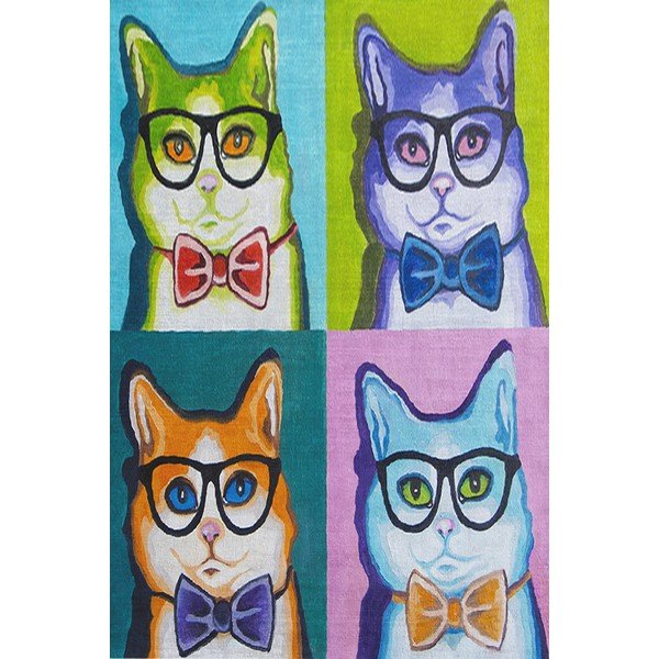 Laste libisemisvastane vaip Loomad, 80 x 200 cm - Conceptum Hypnose-image-4