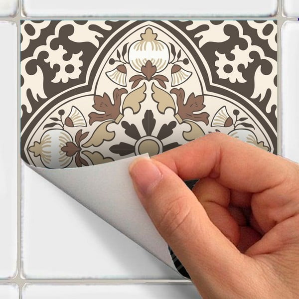 9 dekoratiivse seinakleebise komplekt, 15 x 15 cm Ancône - Ambiance-image-3