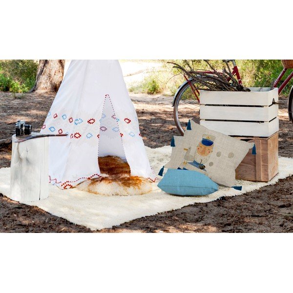 Beež padi linase seguga Kapten, 50 x 35 cm - Little Nice Things-image-1