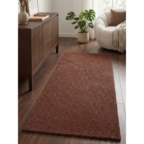 Käsitsi kootud villane vaip telliskivi värvi 80x200 cm Calmio - Hanse Home-image-1