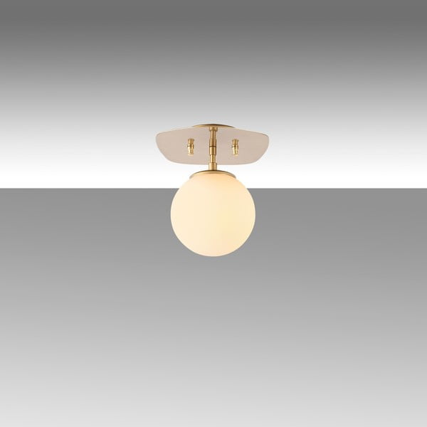 Kuldne laevalgusti klaasist varjuga 20x25 cm 20x25 cm Well - Opviq lights-image-2