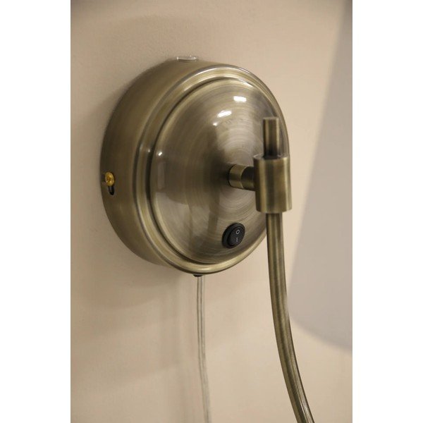 Valge/messingvärvi seinavalgusti pistikupesale Amar - Markslöjd-image-3