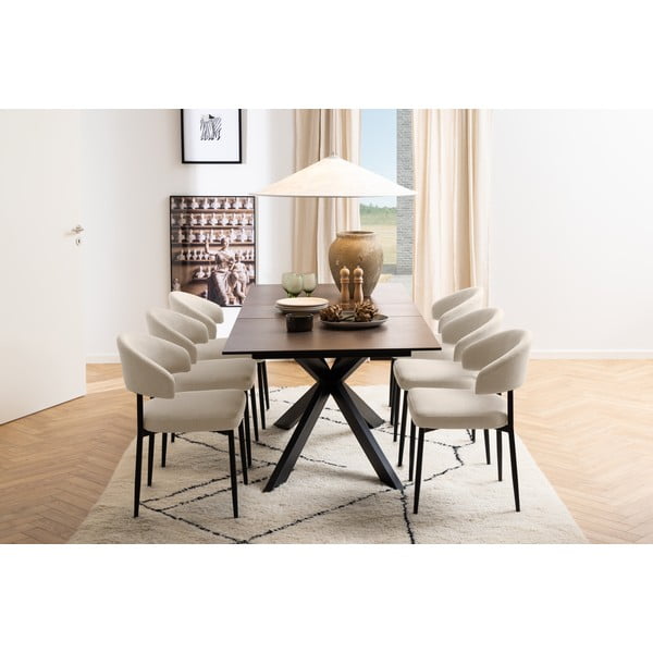 Keraamiline kokkupandav söögilaud 90x210 cm Irwine - Actona-image-3