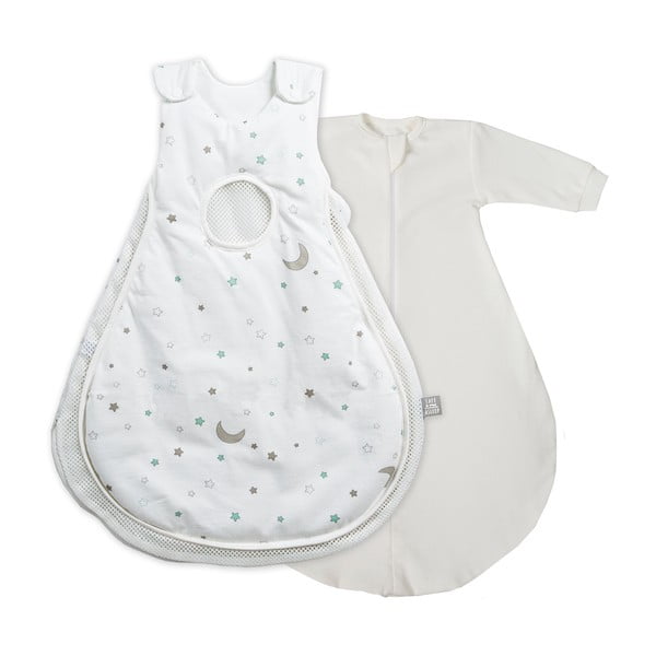 Valge/beež puuvillane beebide magamiskott 50x66 cm Sternenzauber - Roba