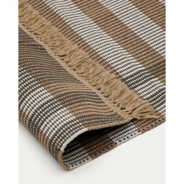 Beež kahepoolne/käsitsi kootud vaip 60x90 cm Barani - Kave Home-image-4