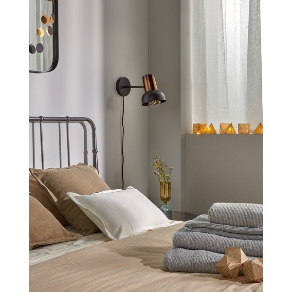 Must seinavalgusti Amina - Kave Home-image-3