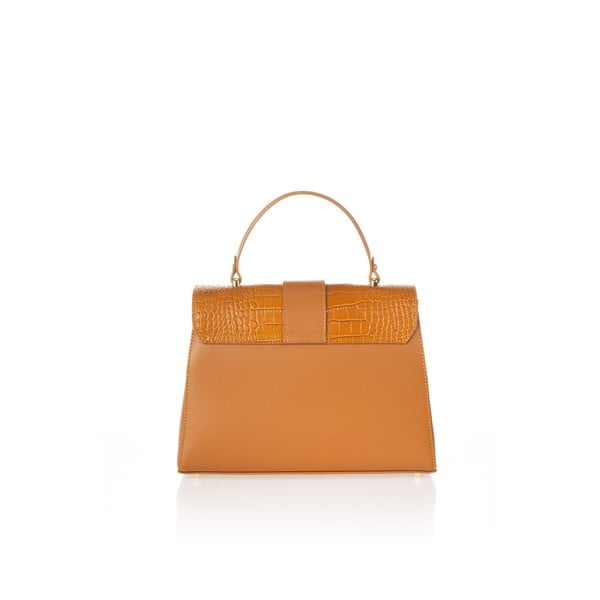 Oranž nahast käekott Marta - Federica Bassi-image-2