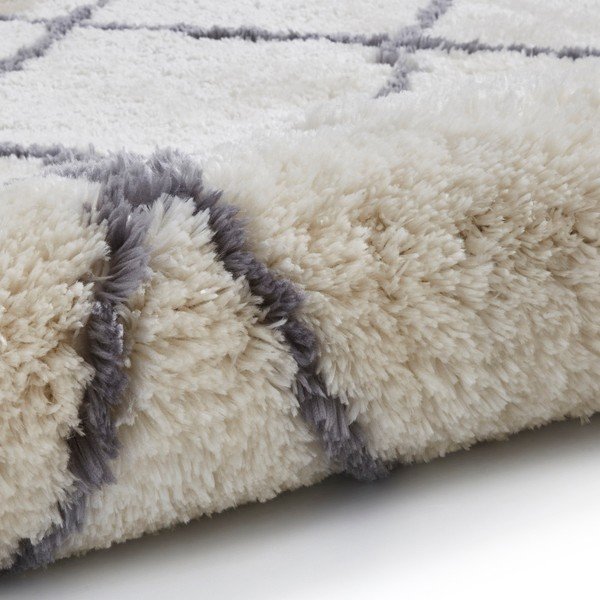 Kreemvalge ja valge vaip hallide detailidega , 120 x 170 cm Morocco - Think Rugs-image-4