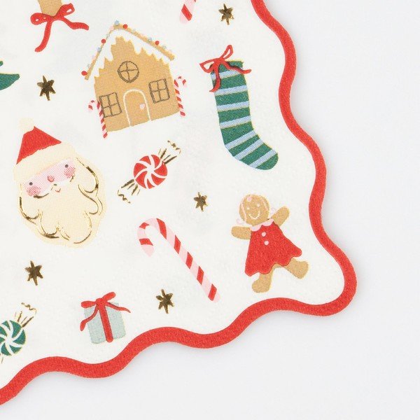 Paberist salvrätikud 16tk komplektis Jolly Christmas - Meri Meri-image-1