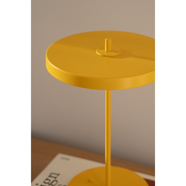 Kollane LED-lauavalgusti metallist varjuga (kõrgus 31 cm) Asteria Move - UMAGE-image-3