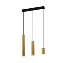 Ripplamp musta ja kuldse metallvarjuga 6x46 cm Tubo - Candellux Lighting