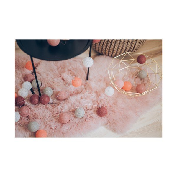 Oranž ja roosa valguskett LED-pirnidega , 30 valgustit - LUKKA-image-2