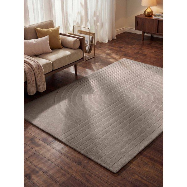 Helehall käsitsi kootud villane vaip 120x180 cm Arcura - Vikosa-image-1